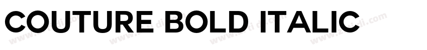 couture bold italic字体转换